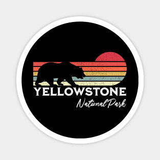 Yellowstone National Park Vintage Bear Souvenir Gift Magnet